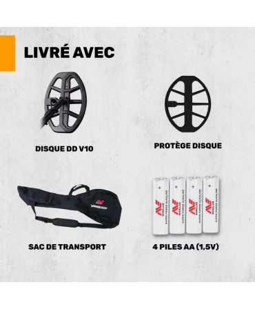 MINELAB VANQUISH 340 + housse MINELAB VANQUISH 340 + housse